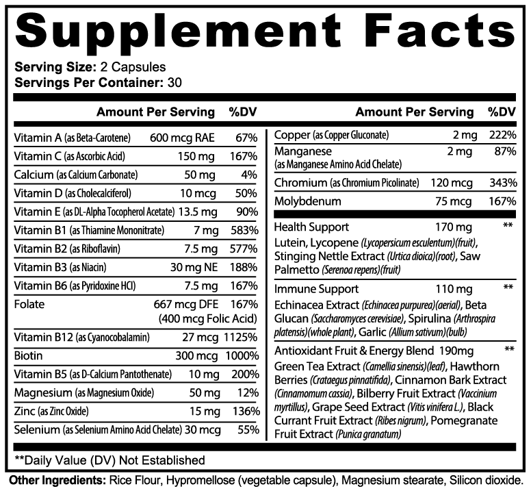 NaKed Roots Multivitamin & B-Complex