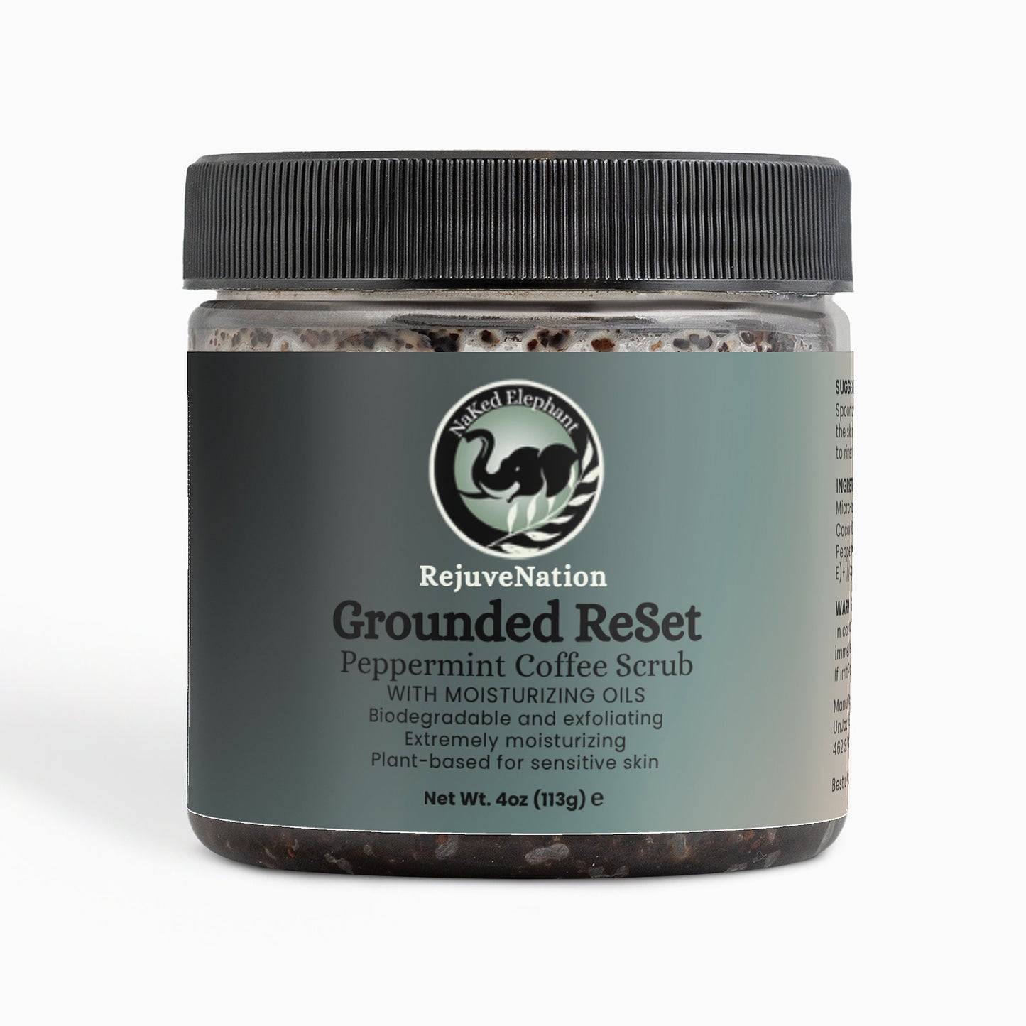 RejuveNation Line: Grounded ReSet Peppermint Coffee Scrub