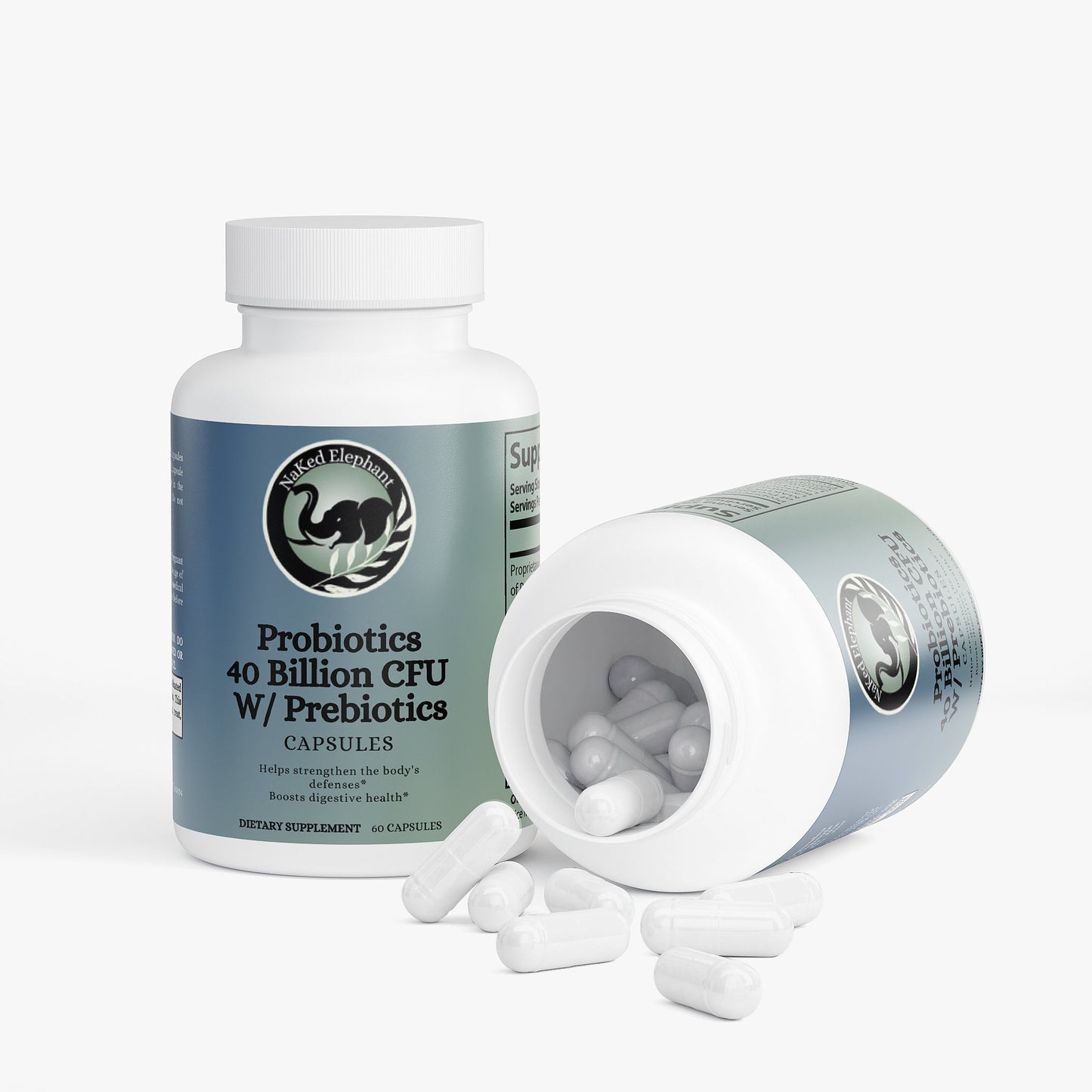 NaKed Elephant Probiotics 40 Billion CFU with Prebiotics