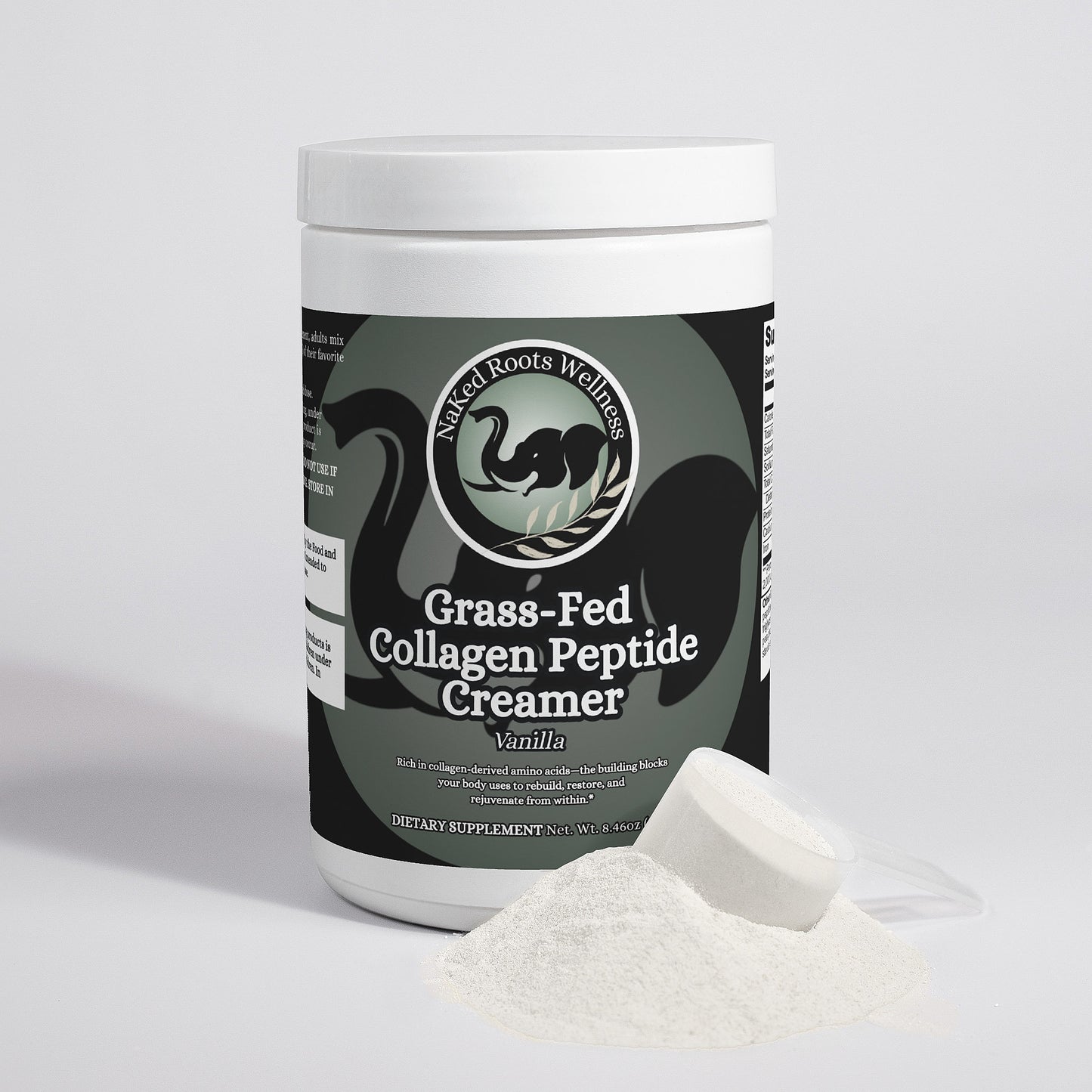 NaKed Roots Grass-Fed Collagen Peptide Creamer (Vanilla)