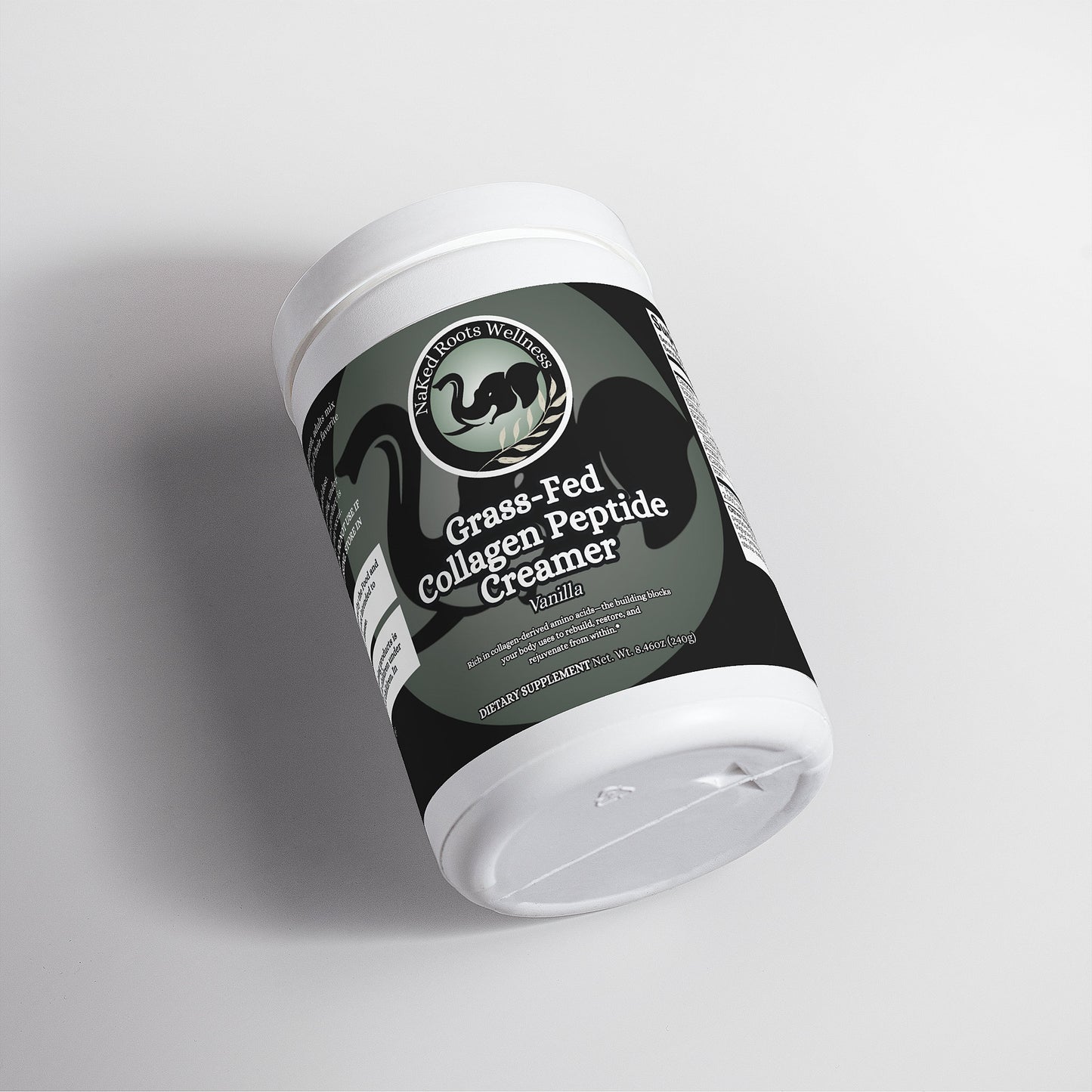 NaKed Roots Grass-Fed Collagen Peptide Creamer (Vanilla)